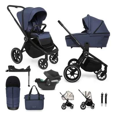 MUUVO - Kočárek kombinovaný Quick 4.0 Azure blue set 2v1 + CYBEX Aton B2 i-Size + základna