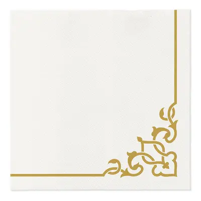 PAW - Ubrousky AIRLAID 40x40 cm - Elegant Frame Gold