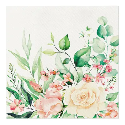 PAW - Ubrousky AIRLAID 40x40 cm - Floral Moments