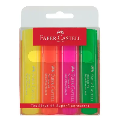 FABER CASTELL - Zvýrazňovač TEXTLINER 1546 - sada 4 ks