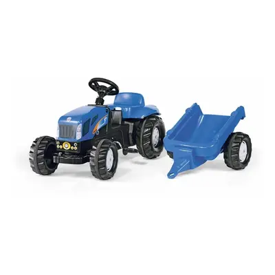 ROLLYTOYS - Šlapací traktor New Holland TVT190 s vlečkou