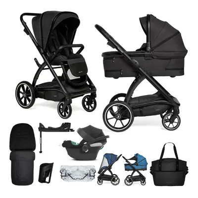 MUUVO - Kočárek kombinovaný Trick set 2v1 Jet black + CYBEX Aton B2 i-Size + základna