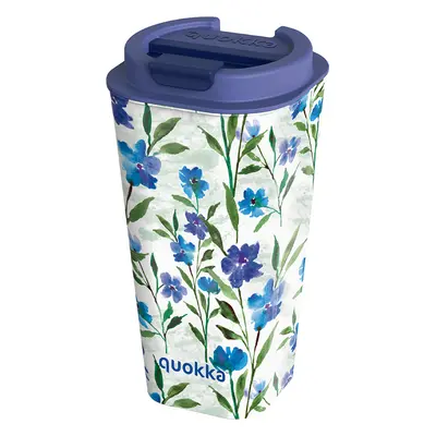 QUOKKA - Plastový cestovní hrnek Flux Ditsy Bloom 450 ml