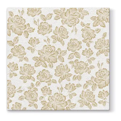 PAW - Ubrousky AIRLAID L 40x40cm Subtle Roses Gold