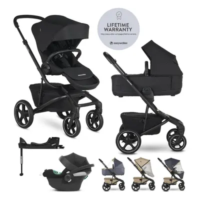 EASYWALKER - Kočárek kombinovaný Jimmey 2v1 Pepper Black LITE RWS + CYBEX Aton B2 i-Size + zákla