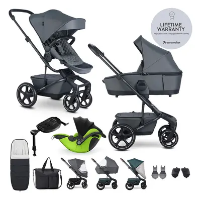 EASYWALKER - Kočárek kombinovaný Harvey? Premium Mineral Grey XXL RWS + KIDDY Evoluna i-size 2