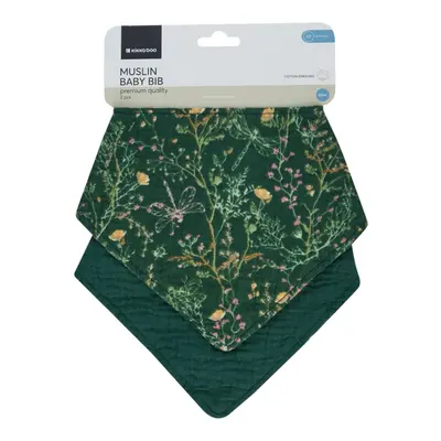 KIKKABOO - Bryndáček bandana 2ks Secret Garden Green