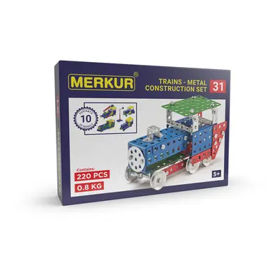 MERKUR - Merkur 031 Železniční modely, 220 dílů, 10 modelů