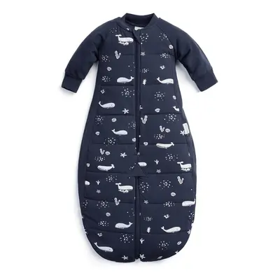 ERGOPOUCH - Vak a overal na spaní 2v1 organická bavlna Suit Whale 3-12 m, 6-12 kg, 2,5 tog