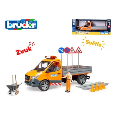 MIKRO TRADING - Bruder auto silniční služby MB Sprinter 40cm na baterie se světlem a zvukem s do