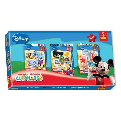 TREFL - Mickey Mouse karetní hra 3 v 1 CZ