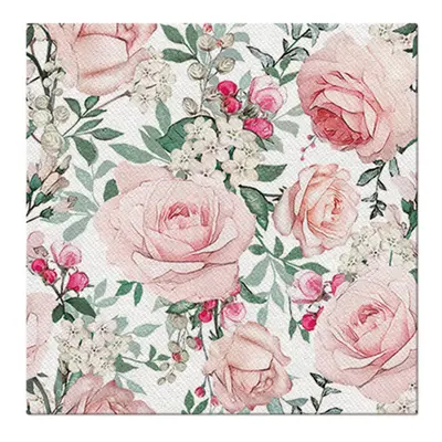 PAW - Ubrousky Airlaid L 40x40 cm Gorgeous Roses