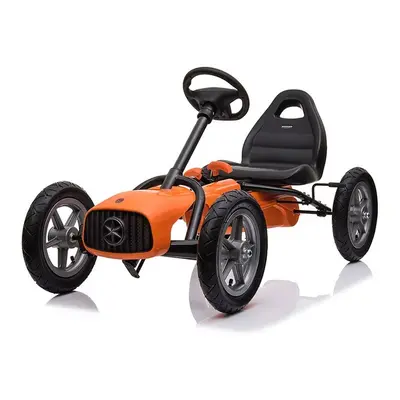 BABY MIX - Dětská šlapací motokára Go-kart Buggy oranžová