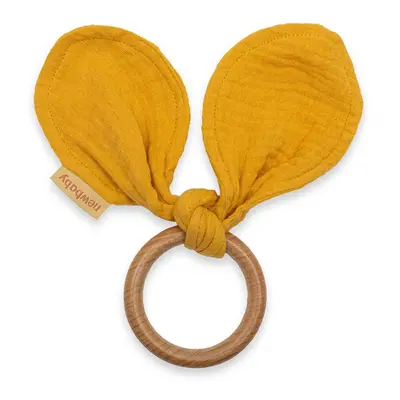 NEW BABY - Kousátko pro děti ouška Ears mustard