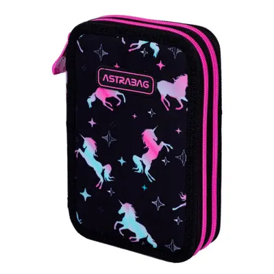 ASTRA - Dvoupatrový penál s náplní AstraBAG UNICORN SQUAD, AC21, 503024051