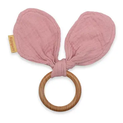 NEW BABY - Kousátko pro děti ouška Ears pink