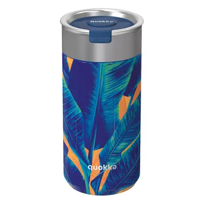 QUOKKA - Nerezový termohrnek se sítkem Boost Blue Jungle 400 ml