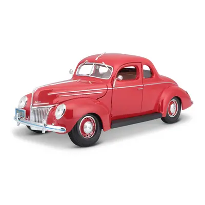 MAISTO - 1939 Ford Deluxe Coupe, červená, 1:18