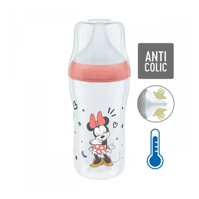 NUK - Kojenecká láhev Perfect Match MICKEY Temperature Control 260 ml red