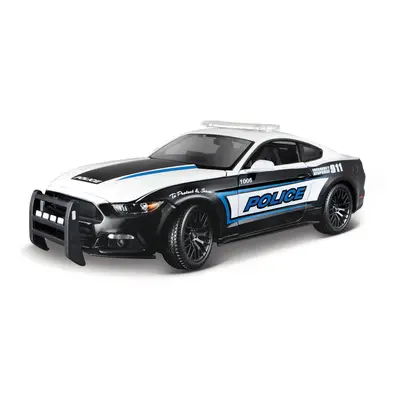 MAISTO - 2015 Ford Mustang GT, černo-bílá, 1:18