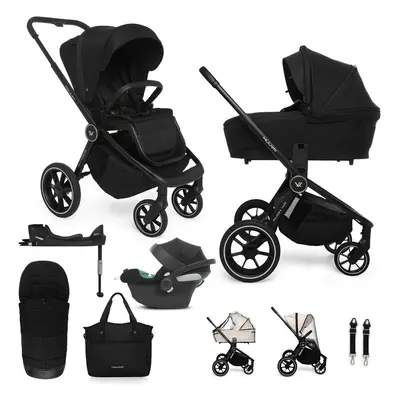 MUUVO - Kočárek kombinovaný Quick 4.0 Classic black set 2v1 + CYBEX Aton B2 i-Size + základna