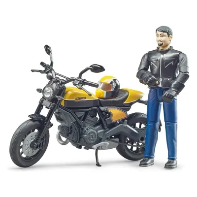 BRUDER - 63053 Motocykl Ducati Scrambler s jezdcem