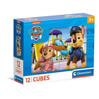 CLEMENTONI - Obrázkové kostky - Paw Patrol, 12 kostek