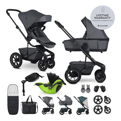 EASYWALKER - Kočárek kombinovaný Harvey? Premium Mineral Grey XXL AIR + KIDDY Evoluna i-size 2