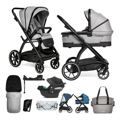 MUUVO - Kočárek kombinovaný Trick set 2v1 Steel grey + CYBEX Aton B2 i-Size + základna