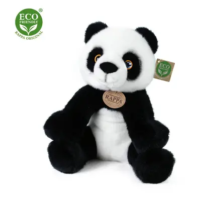 RAPPA - Plyšová panda sedící 27 cm ECO-FRIENDLY