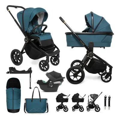 MUUVO - Kočárek kombinovaný Quick SE 2 Paradise gold set 2v1 + CYBEX Aton B2 i-Size + základna