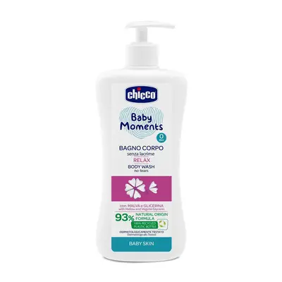 CHICCO - Šampon na tělo s dávkovačem Baby Moments Relax 93% přírodních složek 500 ml