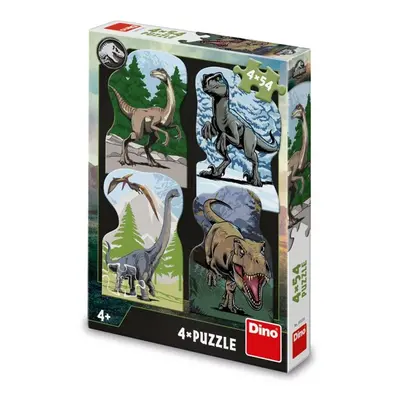 DINO - Jurský Svět 4X54 Puzzle