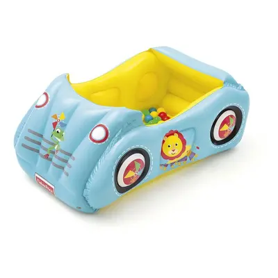 FISHER PRICE - Dětské nafukovací autíčko Fisher-Price s míčky 119x79x51 cm