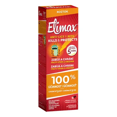 ELIMAX - Účinný roztok 100 ml + kovový hřeben