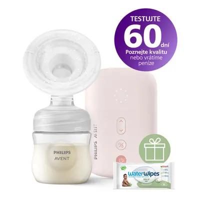 PHILIPS AVENT - Odsávačka mateřského mléka elektronická Single SCF395/11+WW Soapberry 60ks