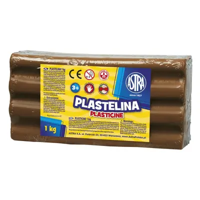 ASTRA - Plastelína 1kg Hnědá, 303111022