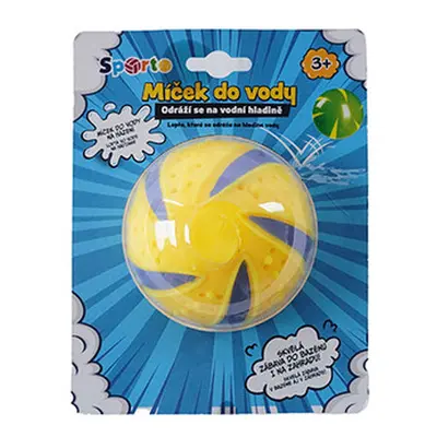 MAC TOYS - SPORTO Míček do vody 8cm - žlutý