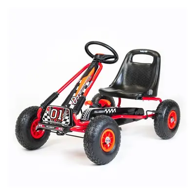 BABY MIX - Dětská šlapací motokára Go-kart Razor červená