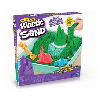 SPIN MASTER - Kinetic sand krabice tekutého písku s podložkou zelená