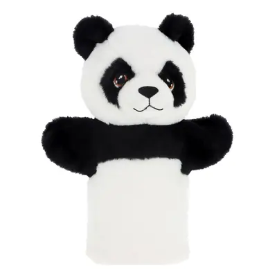 KEEL TOYS - SE3076-5 Keeleco Panda - eko plyšový maňásek na ruku 27 cm