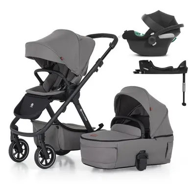 PETITE&MARS - Kočárek kombinovaný ICON 2v1 Dove Grey LITE RWS + CYBEX Aton B2 i-Size + základna