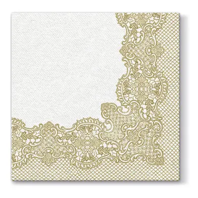 PAW - Ubrousky AIRLAID L 40x40cm Royal Lace Gold