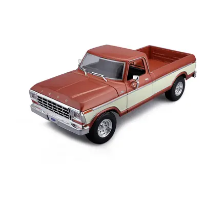 MAISTO - 1979 Ford F150 Pick-up, metal hnědá, krémová, 1:18