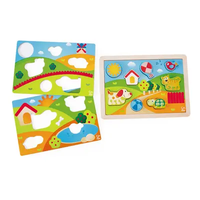 HAPE - Puzzle - Slunečné údolí 3v1