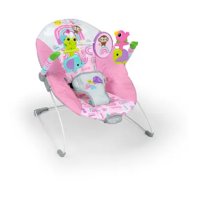 BRIGHT STARTS - Lehátko vibrační Pink Paradise™ 0m+ do 9 kg