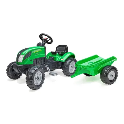 FALK - Green traktor s vozíkem