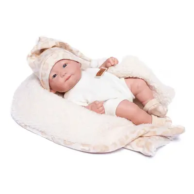 GUCA - 931 NEW BORN HOLČIČKA - realistická panenka miminko s celovinylovým tělem - 25 cm