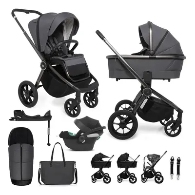 MUUVO - Kočárek kombinovaný Quick SE 2 Diamond graphite set 2v1 + CYBEX Aton B2 i-Size + základn