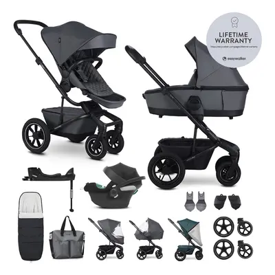 EASYWALKER - Kočárek kombinovaný Harvey⁵ Premium Mineral Grey XXL AIR + CYBEX Aton B2 i-Size